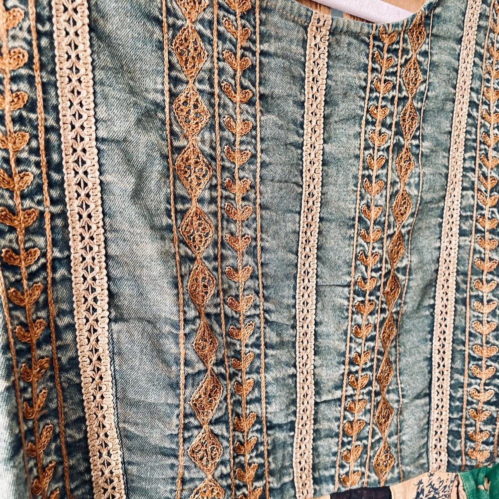 Young Threads Bohemian Patchwork Long Sleeve Dress - Picture 10 of 10